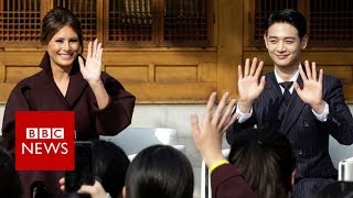 Melania 'upstaged' by Korean pop star - BBC News