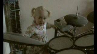 she bangs the drums