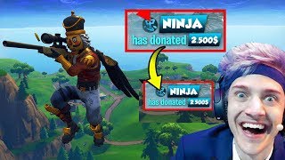 Reaktion auf 2.500€ für diesen Kill von Ninja in Fortnite ?!