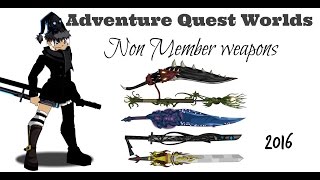 =AQW= How to Get Cool Non Member Weapons (2016)