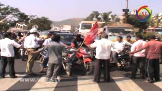 ARABINDO PHARMA COMPANY WORKERS DHARNA