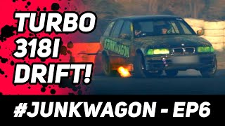 #Junkwagon Episode 6. - BMW 318i Turbo drift bevetés!
