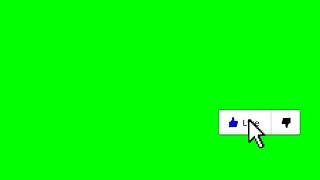 Like button green screen free download