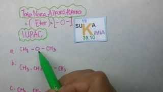 Tata nama Alkoksialkana (Eter)-kimia SMA