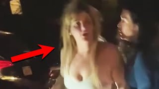 Drunk Karen Smashes Parked Car, Blames Parked Car