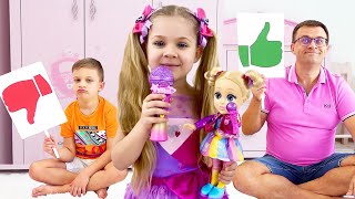 Diana Bermain Dengan Mainan Boneka Popstar Dari Love, Diana