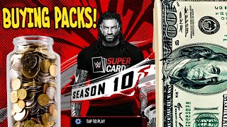 BUYING PACKS!!! WWE SUPERCARD SEASON 10 LAUNCH