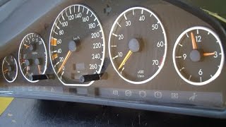 Как снять Щиток приборов на W140