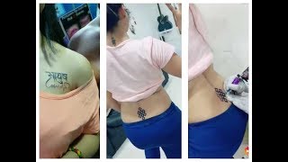Romantically hot girls tattoo vigo video|| famous Vigo video||