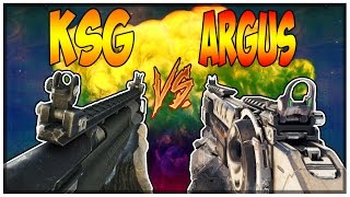KSG v.s ARGUS ON ROUND 50 - CALL OF DUTY ZOMBIES (BO2-BO3)