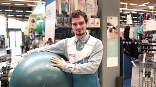 DECATHLON SWISS BALL : DÉMO PRODUIT