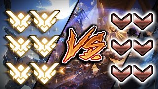 6 Grandmasters VS 6 Bronze - But Bronze Has 2x HP & +DMG | [CRAZY GAME] - Overwatch VS