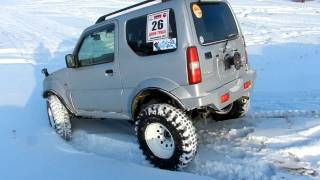 suzuki jimny 31 simex. Offroad snow test.
