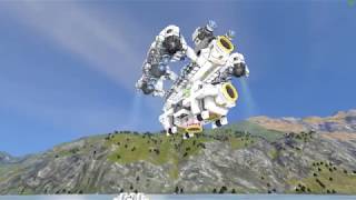Space Engineers - Дрон на автопилоте забирает контейнеры