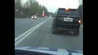 Погоня ДПС за BMW X5 с установленной Рамкой шторкой