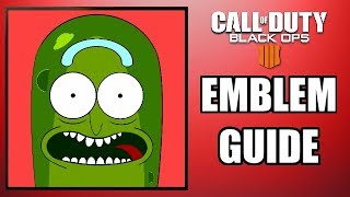 COD: Black Ops 4 - PICKLE RICK! - Emblem Guide (Rick & Morty!)
