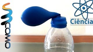 Experiências - Encher Balão com ajuda de Vinagre e Casca de Ovo