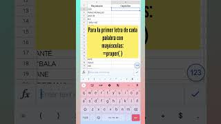 ???? Cambiar a mayúsculas o minúsculas | hojas de Cálculo de Google | celular | Google sheets |⏰ Shorts
