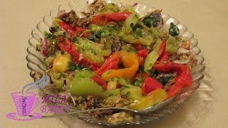 Быстрый теплый салат Очень вкусно (Fast warm salad Very tasty)