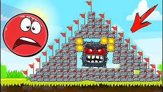 Красный Шар - мод на 1000 квадратов всех видов на уровне ! Red Ball 4 mod 100 square шарик для детей