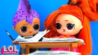 Двоечники Маша и Панки списали контрольную в школе! Мультик куклы ЛОЛ сюрприз. Сериал LOL dolls