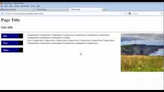 HTML/CSS Navigation Bar Using a List Tutorial - HTML/CSS Float Layout Pt 2 Good Audio