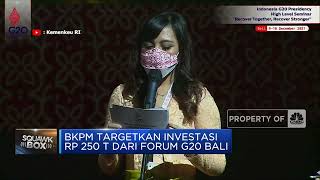 BKPM Targetkan Investasi Rp 250 T dari Forum G20 Bali