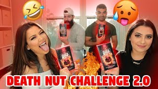 GIRLS TRY DEATH NUT CHALLENGE V2.0!!! | WORLD'S HOTTEST PEANUTS!