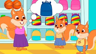 Famille d'Écureuil - Sacs à dos à la mode Animé 2023 en Français
