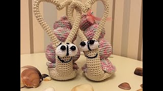 Маленькое Сердечко улитка.Милая улитка крючком | Вязаные игрушки.Улитка амигуруми.Игрушка улитка