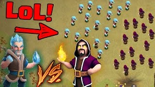 CLASH OF CLANS - ЛЕДЯНОЙ КОЛДУН vs ОБЫЧНЫЙ КОЛДУН! ЭПИЧНЫЙ VERSUS CLASH OF CLANS!