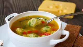 Вкусный домашний Суп с Сырными Клецками