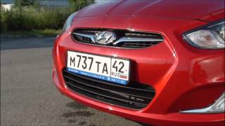 Солярка после автомойки. Hyundai Solaris sedan.
