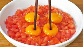 【小穎美食】西紅柿別炒雞蛋了，教你火爆的做法，我家一周吃5次，營養又解饞