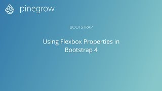 Flexbox - Bootstrap 4 in Pinegrow