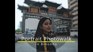 Binondo Portrait Photowalk BTS | Sony A7iii + FE28mm f/2 + Godox V1