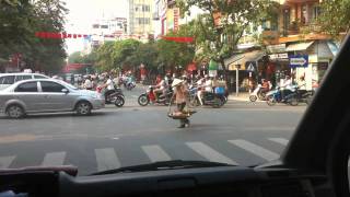 Driving in Hanoi, Vietnam