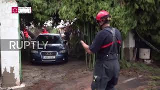 Spain: Firefighters deployed after heavy rains hit Castellon