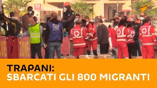 #Trapani: sbarcati gli 800 migranti