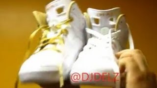 Air Jordan 6 Gold Moment With White Laces W/ @DjDelz Lace Swap