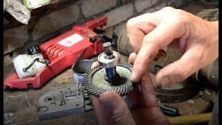 Пила цепна электрична зазор в шестернях, ремонт INTERTOOL DT-2205 Repair of the electric saw