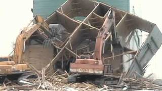Time Lapse Movie of the Demolition of the Last Grain Elevator in Carstairs, Alberta