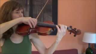 How to play 'JOY TO THE WORLD' on the violin - Practising violin with Jennifer Clift.
