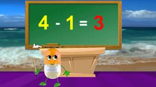Nursery Rhymes Math Tutorial | How To Subtract 1 | Kids Songs In English Lyrics