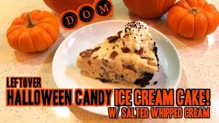 Halloween Candy Ice Cream Cake Recipe!