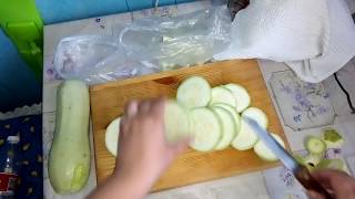 Замораживаем кабачки на зиму/ Как замораживать кабачки/ Заготовки на зиму/