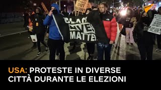 USA: proteste in diverse città durante le elezioni
