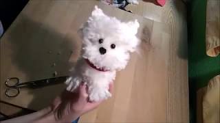 PERRO WESTY HECHO CON LANA - DIY FÁCIL