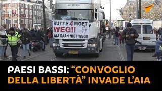 Paesi Bassi: “convoglio della libertà” invade l’Aia