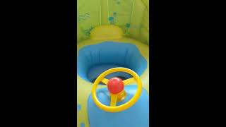 Unpacking inspection for Peradix Baby Float,wonderful Pool with Canopy Inflatable Infant